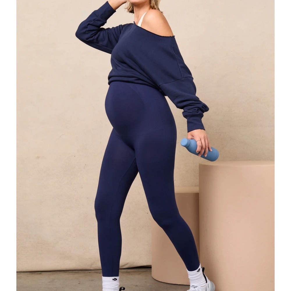 Blanqi Everyday Maternity Belly Support Leggings small black